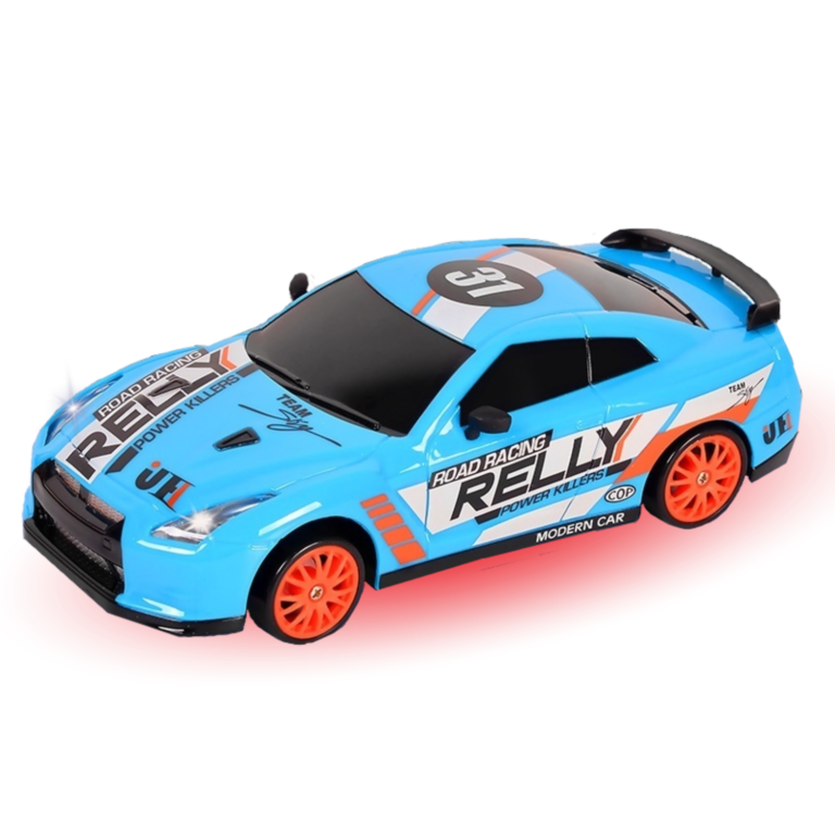 All blue sports car drift car