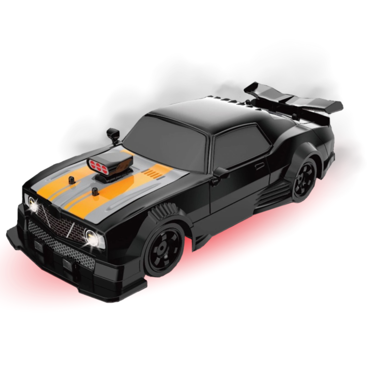 Vapor Series Drift car black and orange Muscle Car